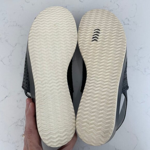 Stephane Kelian Paris Woven Sling Back Platform Sandals Black + White Sz 40 - Picture 9 of 13